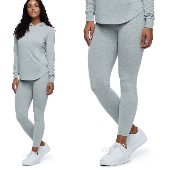 True Religion Womens Size L Gray High Raise Pull On Ankle Legging Jersey Knit - Picture 3 of 11